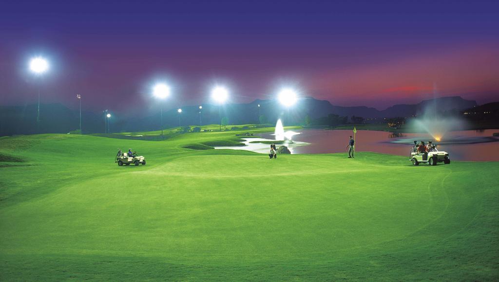 Aamby Valley City Lonavala Exterior photo Golf course at night